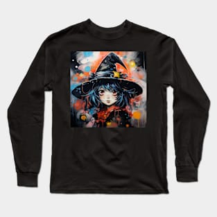 Halloween witch girl Long Sleeve T-Shirt